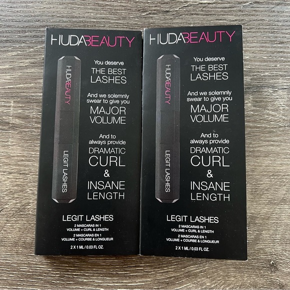 HUDA BEAUTY Other - 2X Huda Beauty Legit Lashes Double Ended Mascara Travel Pack